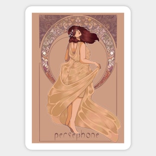 Persephone Mucha Style Sticker